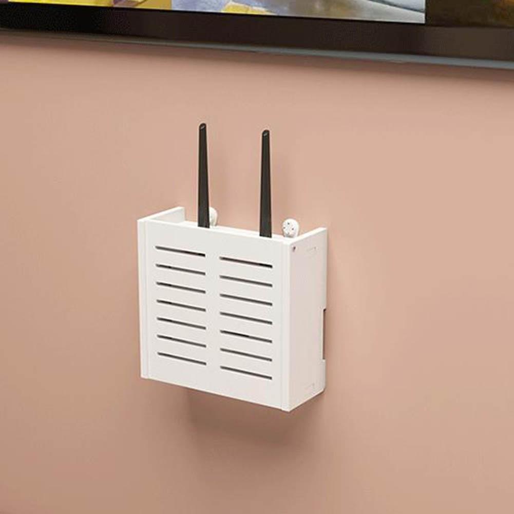 Настенная полка-бокс для Wi-Fi роутера, беспроводного кронштейна, хранение кабелей - Полезное