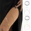 Thigh Chain Two Layers Heart Pendant Jewelry Plated Tassels Leg Chain for Photography