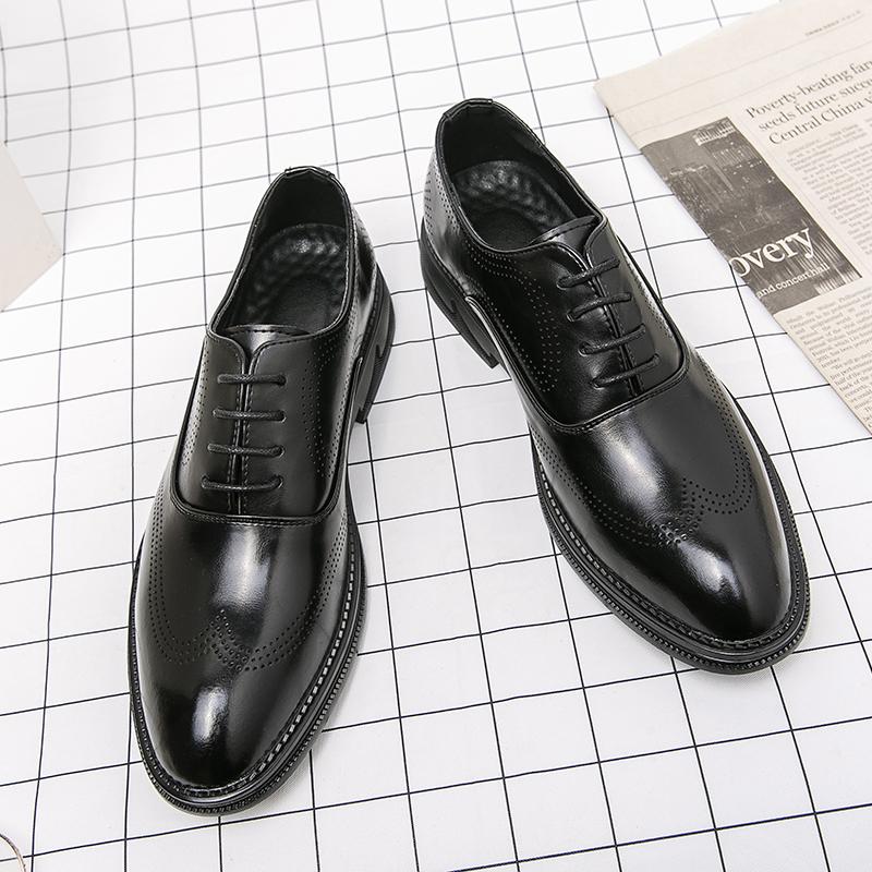 Дизайнерские мужские туфли-оксфорды Derby для официальной свадьбы, платье, роскошные офисные туфли 38~46, деловые британские повседневные кожаные черные туфли для мужчин, лоферы
