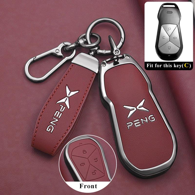 Чехол для ключа автомобиля для Xpeng Xiaopeng G6 2025 2026 Автомобильный Стайлинг Брелок Пульт Дистанционного Управления Декоративная Обложка Чехол Держатель Кольцо Аксессуары для Брелока