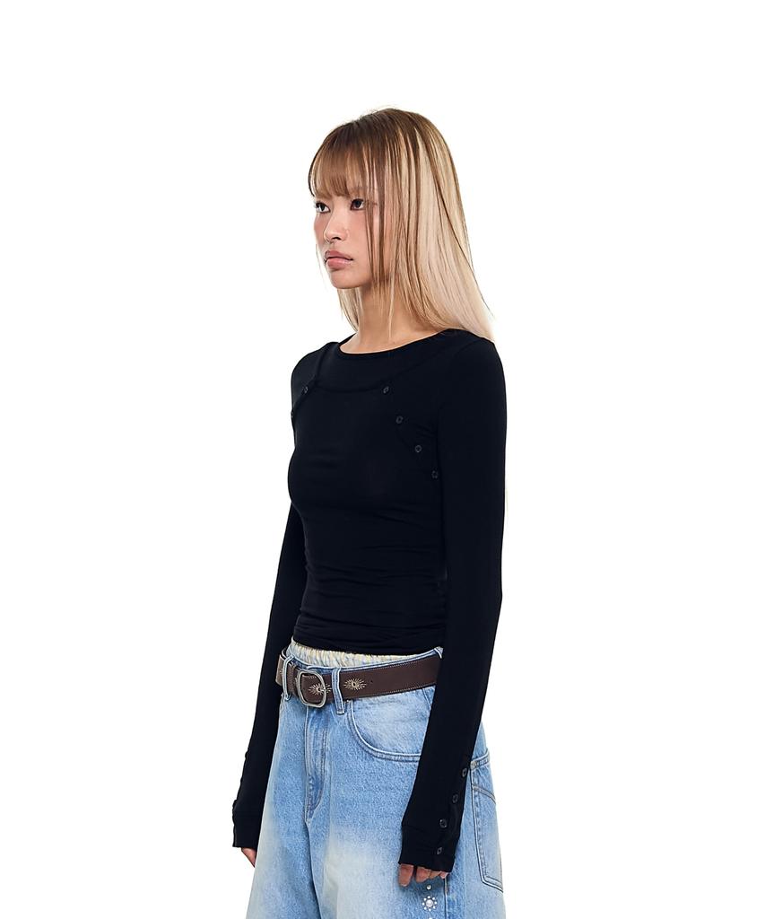 AAKAM Layered Long Sleeve (Black)