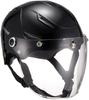 TNK Kogyo Speed Pit Motorcycle Helmet with Half Shield JT Black 51177 BIG Circumference Than STR-X (Head 60cm~less 62cm)