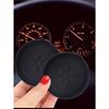 Black Circular Textured Silicone Cup Holders, Universal Anti-Slip Anti-Spill Anti-Dust Car Interior Accessories Suitable for Toyota and Vehicles