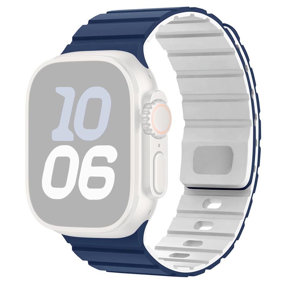 Силиконовый ремешок для Apple Watch Series 11 10 42 мм/9 8 7 41 мм/SE3 SE2 SE 6 5 4 40 мм/3 2 1 38 мм Магнитный ремешок с быстрым отсоединением