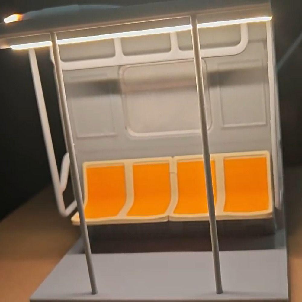 Vintage Subway Train Lamp Mini Aesthetic Desk Decor New York City Model  for Train Enthusiasts