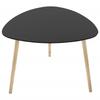 Lot de 3 tables Gigognes Bois et Métal Noir "Miléo" Atmosphera