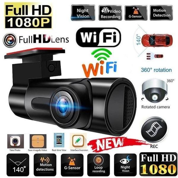 Автомобильный видеорегистратор 1080P с Wi-Fi, мини-скрытая камера 1080P, видеорегистратор для вождения, камера ночного видения
