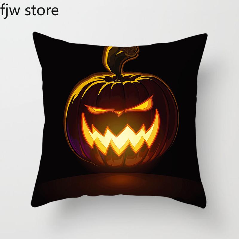 Halloween Decoration Pillowcase Jack-O-Lantern Ghost Face  Party  Sofa Cushion Cover Bedroom Home Decor