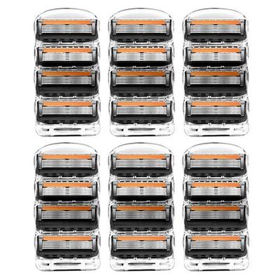Совместимые лезвия для бритья Gillette Новый ProGlide набор из 6 штук(24pcs), Корейское лезвие бритвы