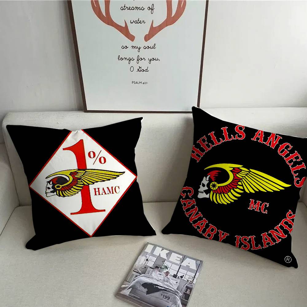Мото Подушка H-Hells Angels Наволочка Домашний Декор Плед для Дивана Кровати Автомобиля Декор Комнаты Идея для Подарка