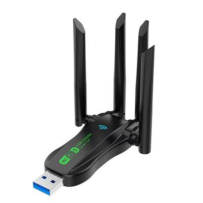 Беспроводная USB-сетевая карта 1300 Мбит/с Gigabit 5G Двухдиапазонный WiFi6 Приемник, Без драйверов