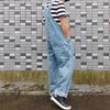 Men's Large-Size Denim Overalls Loose Straight-Leg Jumpsuit Versatile Wide-Leg Casual Suspender Jumpsuit