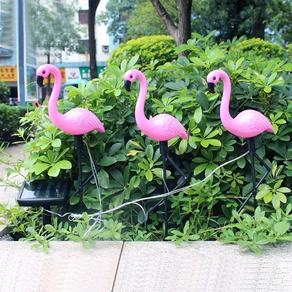 Садовые светильники Flamingo на солнечных батареях, ландшафтные светильники на солнечных батареях, светильники для дорожек, украшения газонов, декор двора