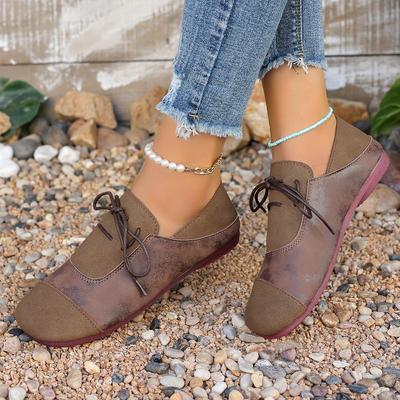 Женские балетки 2025 Новые Сексуальные Женские Повседневные Туфли Большого Размера Удобные Балетки Женские Лоферы Ретро Низкий Верх Шнуровка До Щиколотки Кроссовки