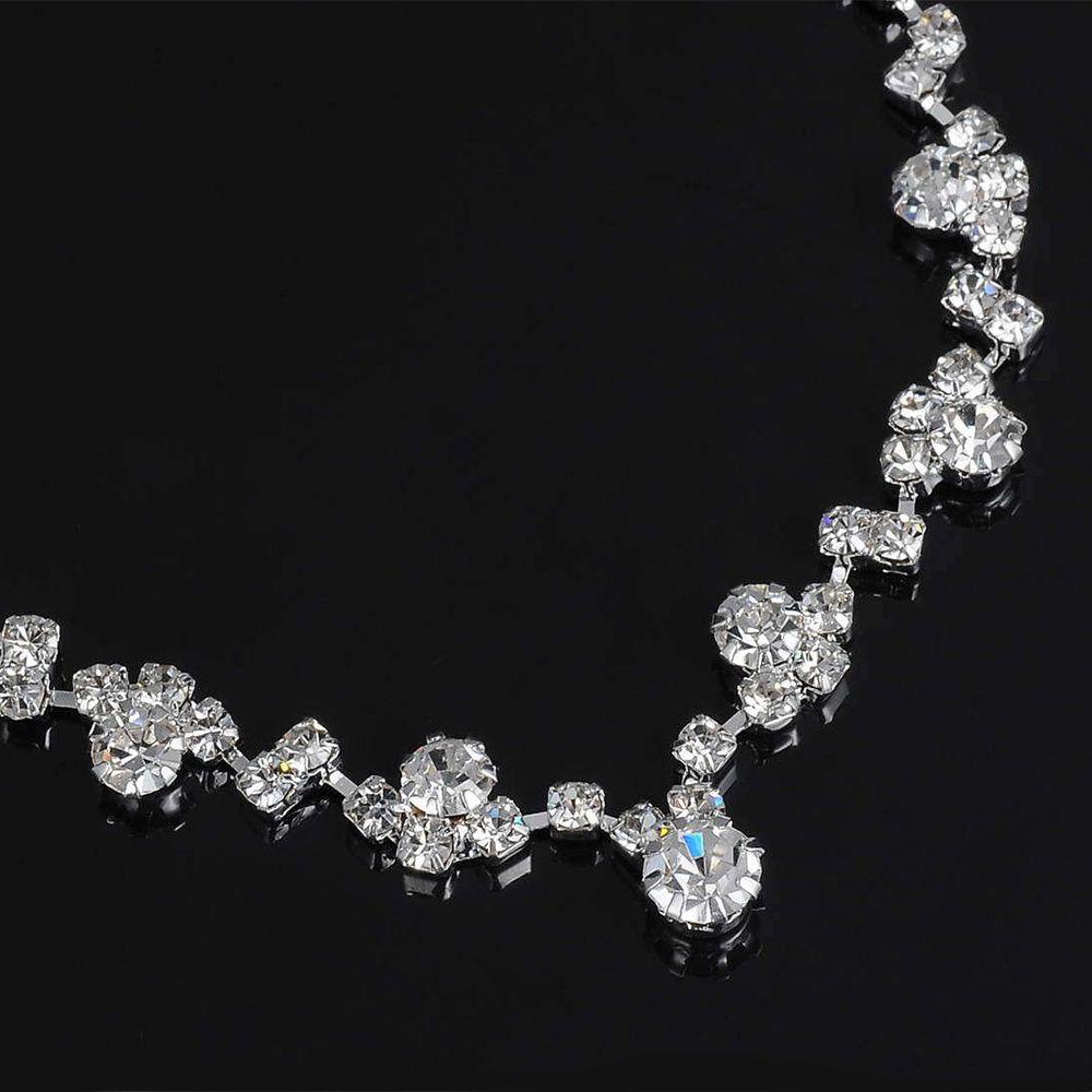 Necklace Necklace Earrings Set Crystal Bridal Set Bridal Jewelry Jewelry Set Wedding Accessories
