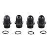 4PCS O Ring Boss Male Fuel Adapter 1500PSI O Ring Fuel Rail Adapter Fitting for Fuel Rail Oil Cooler Fuel Pump 10AN ORB