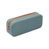 Zippered Pen Bag Silicone Stationery Organizer Portable Pencil Case  School Supplies