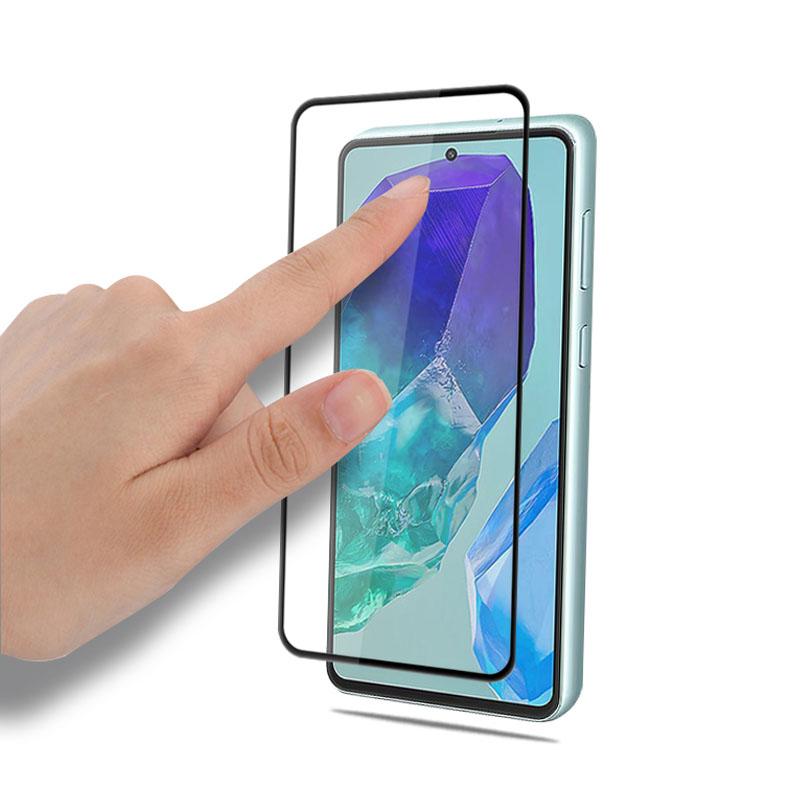 MOCOLO Защитная пленка для экрана Samsung Galaxy M55 5G/C55 5G/F55 5G, Вторичное усиление, Пленка с полной клеевой основой, Черный