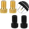 4pcs Presta To Schrader Bike Valve Adapter Aluminum Alloy Adapter Converter Bicycle Valve Bike