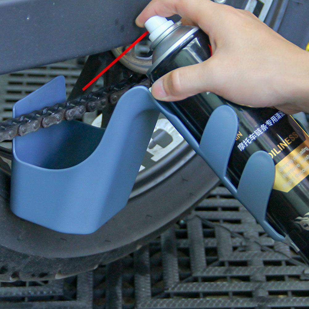 Motorcycle Chain Cleaner Tool Box Portable Handheld Bicycle Storage For Bicycle Maintenance Ant W6D0