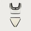 2025 Women's Bikini Color Block Sexy Swimsuit Swimwear Summer Vacation Beachwear Luxury Bath Suits Tankini Holiday Dress