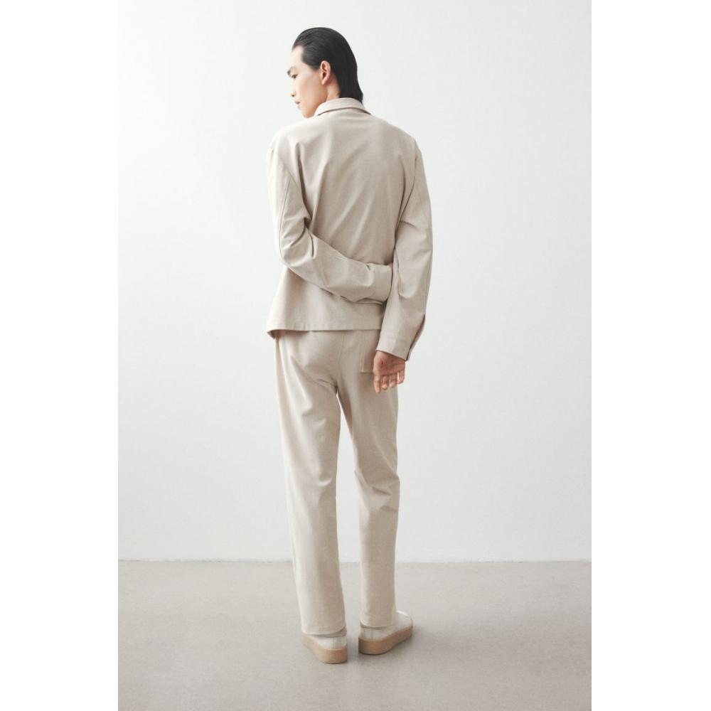 H M Regular Fit Twill oversHirt Beige