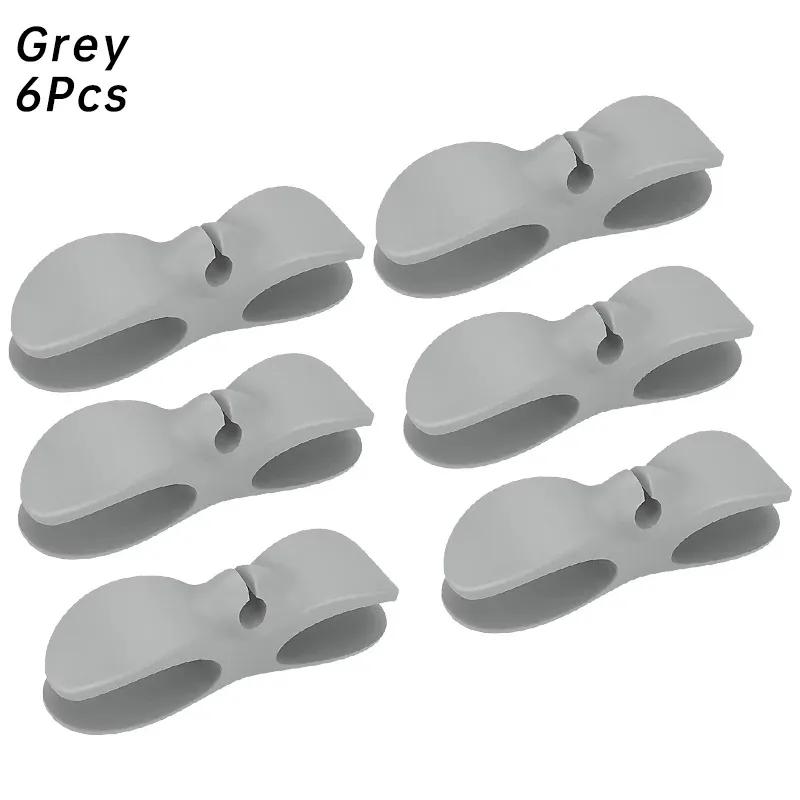 Shelf Silicone Cable Winder Home Bracket Clip Kitchen Organizer Coffee Machine Air Fryer Hook Tool 3/6Pcs Storage Organization