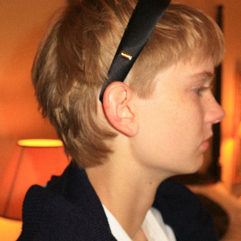 Хаккеш Шелковая повязка на голову_Черная