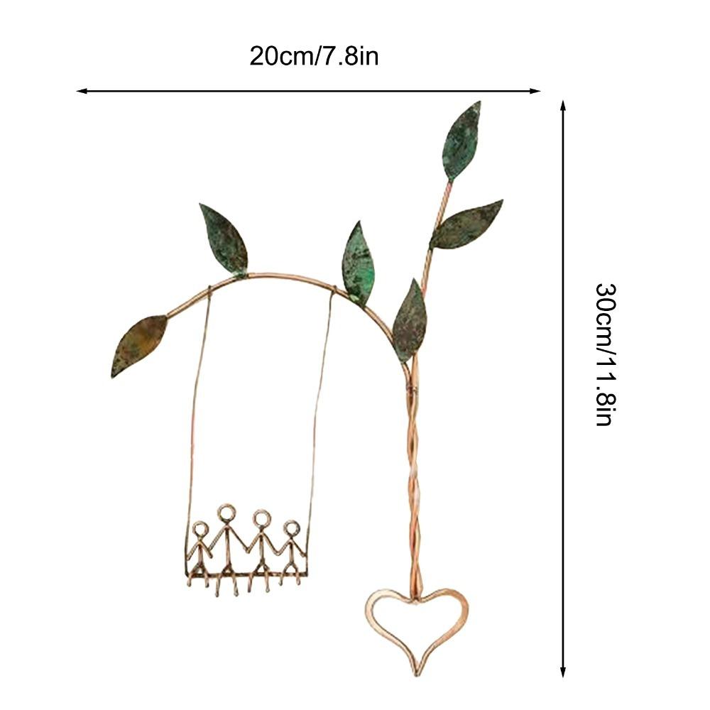 11.81x7.87in Swing Sculpture Wall Decor Gold Farmhouse Wall Sculpture Living Room Decor