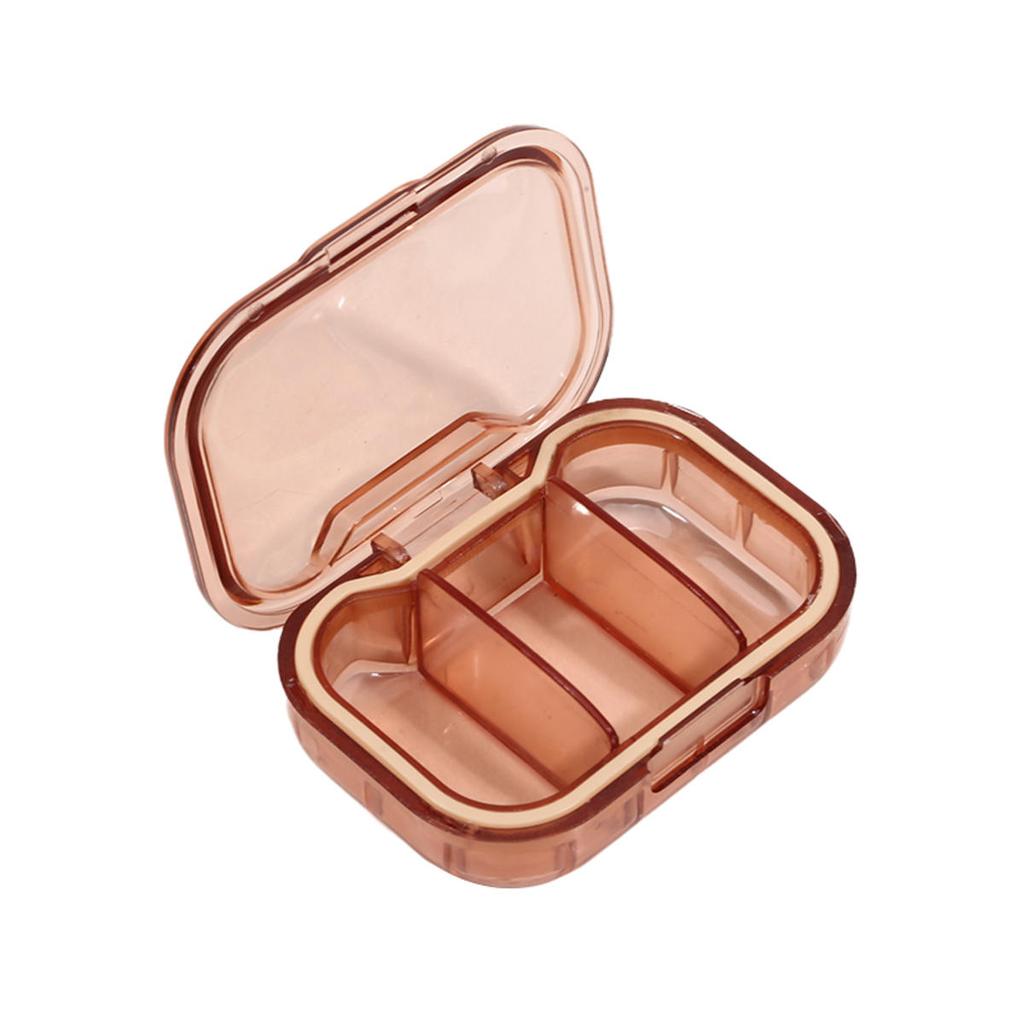3 Grids Pill Box Mini Medicine Case Tablet Pill Organizer Case Dispenser Travel Tablet Holder Container Medicine Drug Storage Box