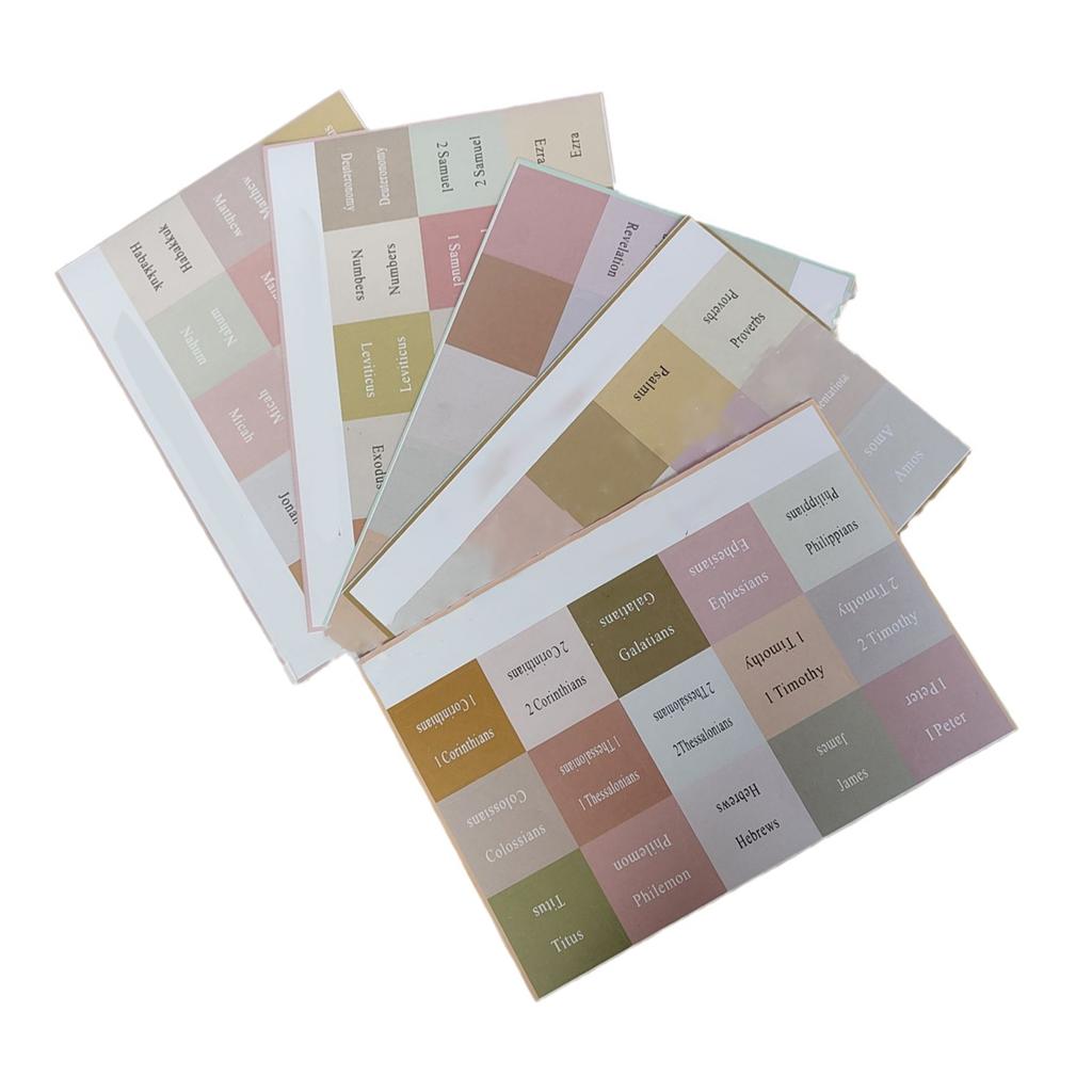 Bible Tabs Clear Large Print Tear Resistant Self Adhesive Bible Index Tabs Stickers Bible Bo