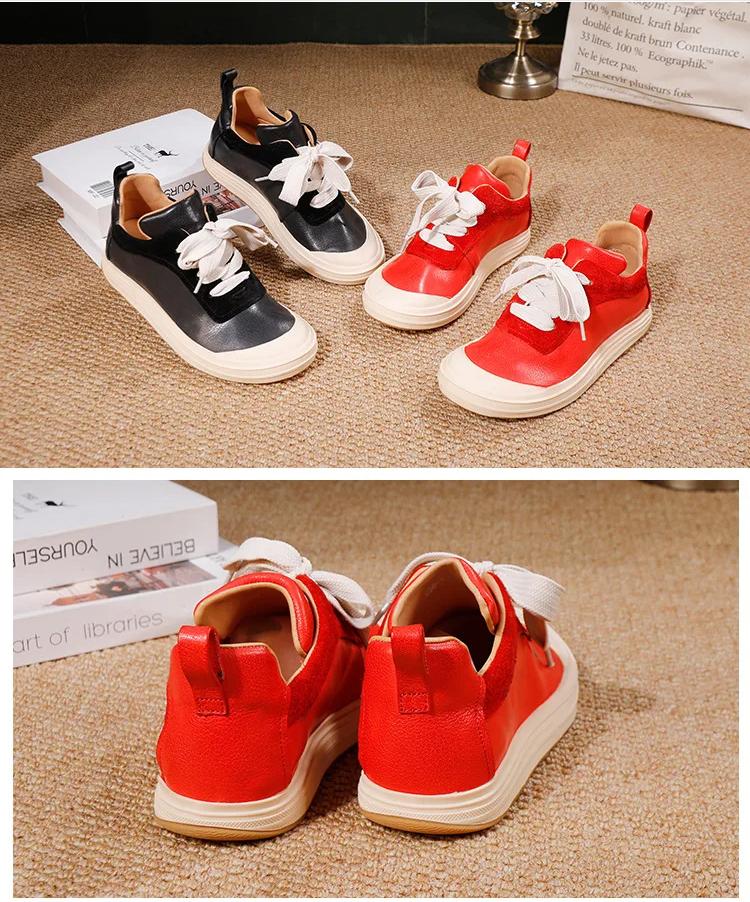 Johnature Женская обувь из натуральной кожи, удобная, на плоской подошве, универсальная, с мягкой подошвой, в спортивном стиле, повседневная