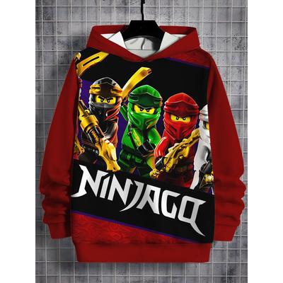 3D Принт Мультяшная Игра Все Сезоны N-ninjagos Детская Повседневная Толстовка Крутой Пуловер Топы Одежда Унисекс Мальчик Девочка Худи