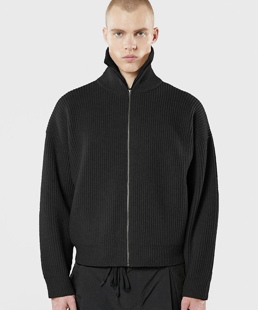66Noseu Bonar Straetti Zip-Up Sweater Black N900