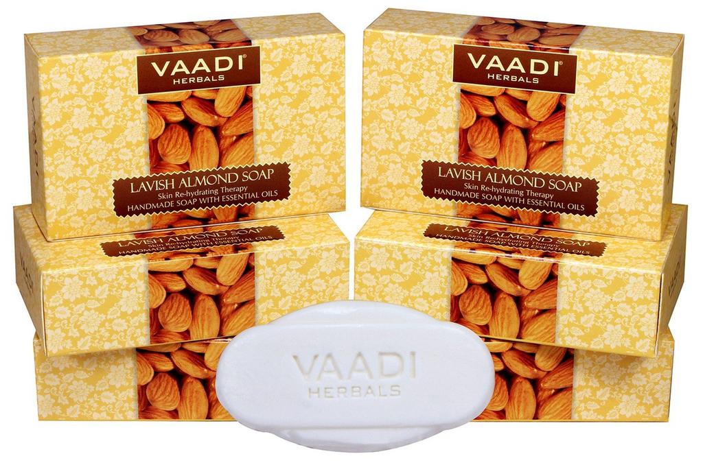 Vaadi Herbals Роскошное миндальное мыло, 75 г x 6