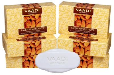 Vaadi Herbals Роскошное миндальное мыло, 75 г x 6