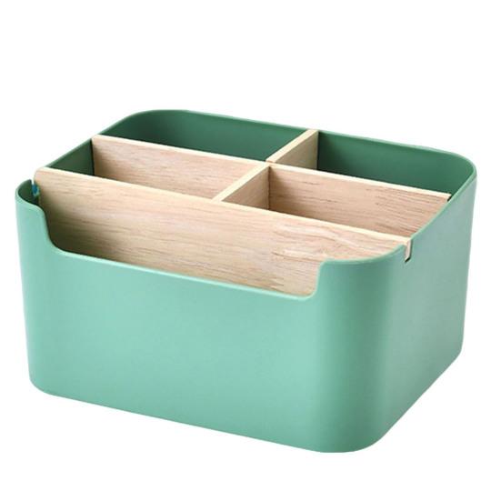 Ящик для хранения большой емкости, съемный, в скандинавском стиле, с отделениями, держатель для пульта дистанционного управления, хозяйственные принадлежности