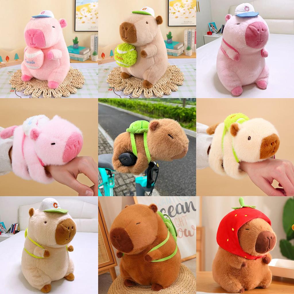 Capibara Bracelet Capybara Snaps Plush Toy Birthday Gift Arms Clasp Doll Hairy Snaps