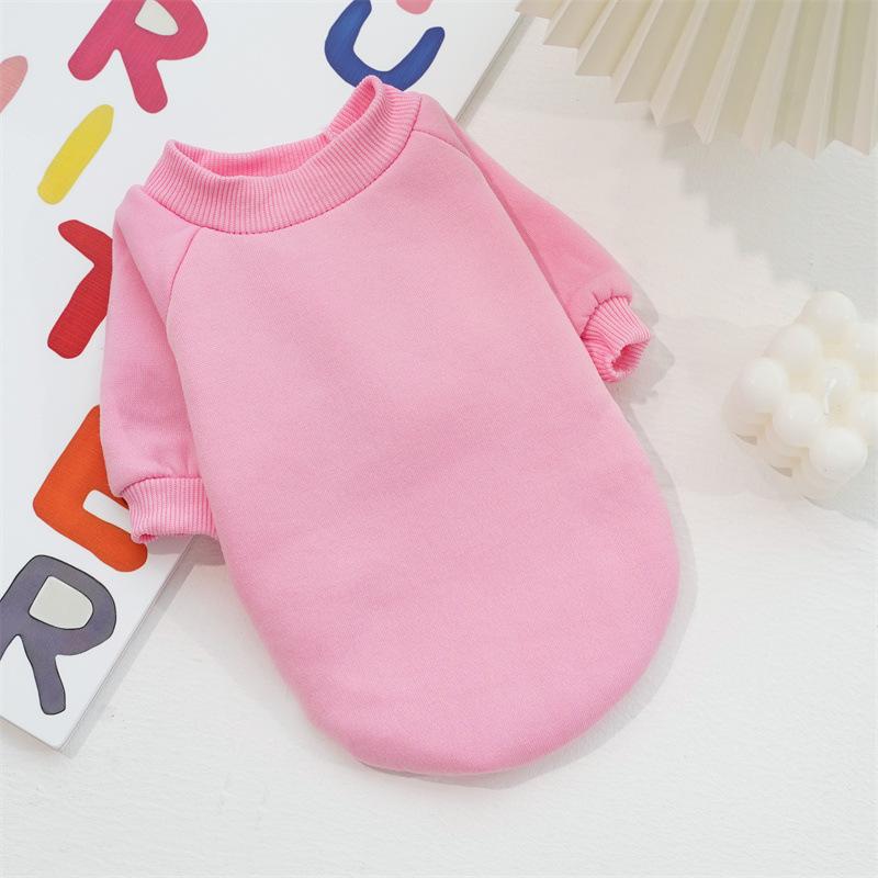 Модный бренд для питомцев свитер для кошек и собак Тедди Би Сюн померанский шпиц однотонный флисовый свитер одежда осень и зима новые товары