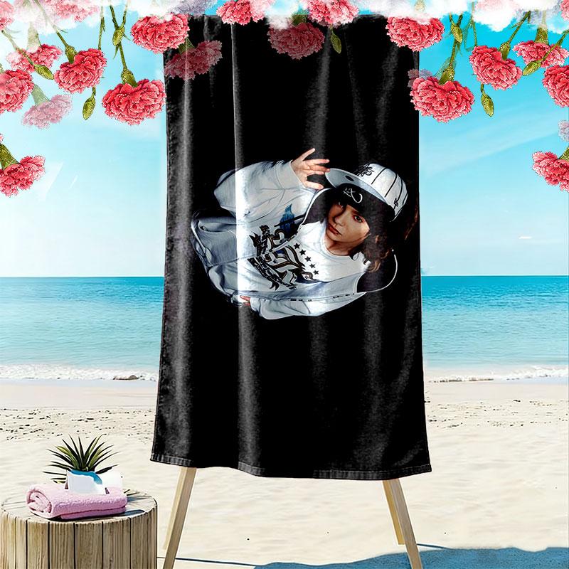 Tom Kaulitz Print Beach Towel, Large Soft Quick Dry Towel for Beach Camping Swimming