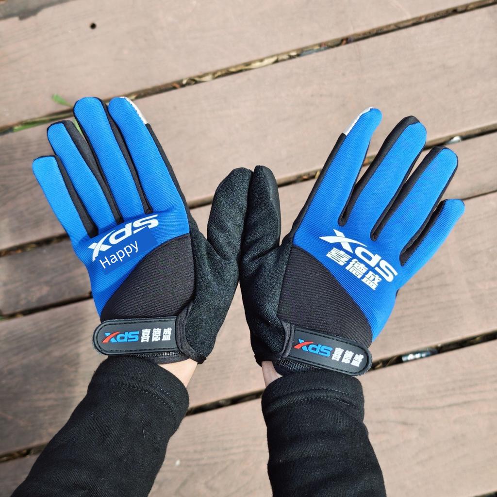 Xidesheng Breathable Sun Protection Bicycle Riding Gloves Short-Finger Shock-Absorbing Spring and Summer Anti-Slip Road Bike Mountain Bike Sports