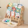 Adjustable Shelves Foldable Bookcase Large Capacity Toy Book Storage Cabinet  Kindergarten