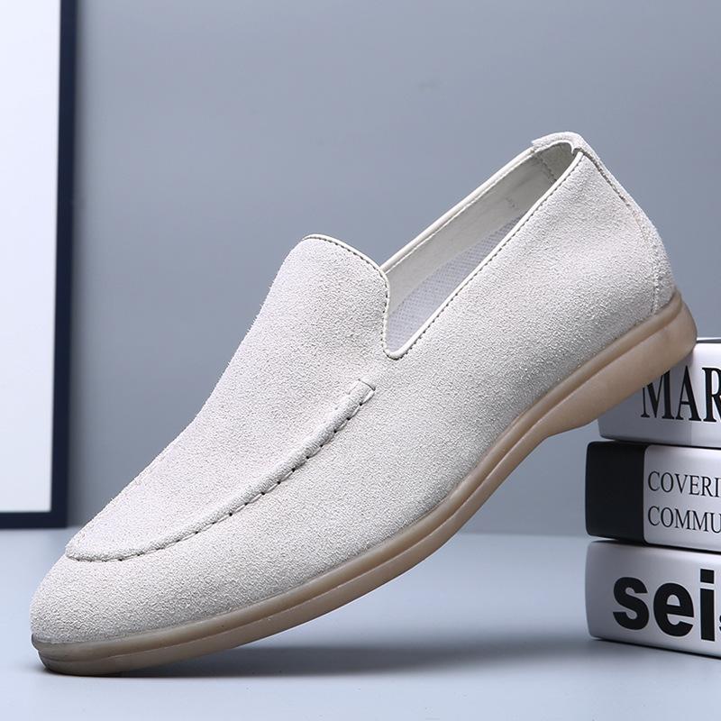 Ретро британский мех поворачивающийся на одну педаль мужской деловой дышащий чехол для ног повседневные мягкие ленивые туфли