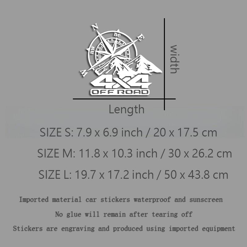 Внедорожный горный компас, креативные и забавные наклейки для фанатов мультфильмов, высокое качество для автомобилей, грузовиков, мотоциклов и ноутбуков