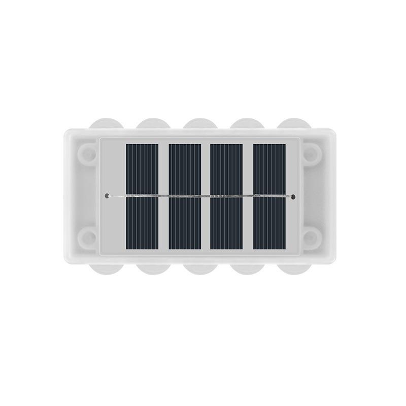 10/8/6 светодиодных настенных светильников на солнечных батареях, водонепроницаемые, светящиеся вверх и вниз, для украшения садового забора, солнечный свет