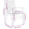 VidaXL Chaises de jardin empilables lot de 4 56,5x57,5x91 cm bois teck 3157901