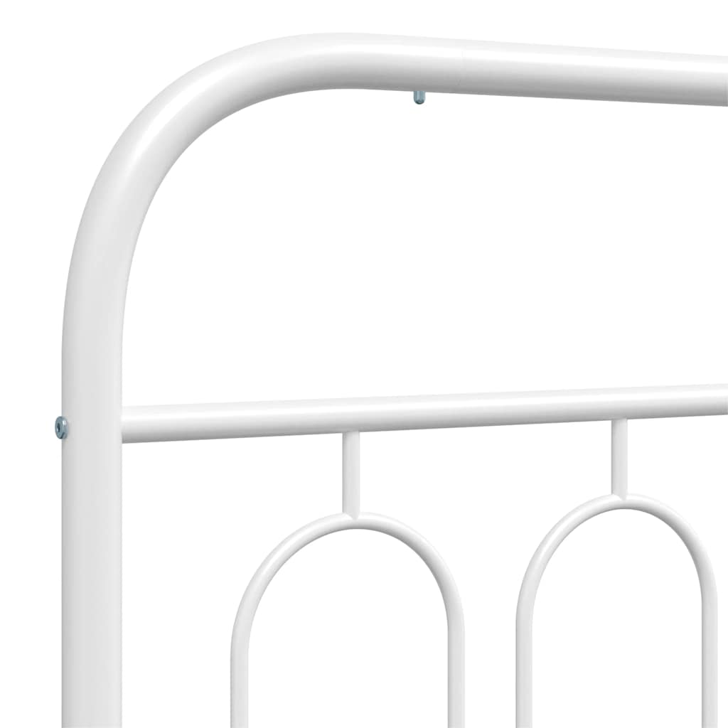 Metalowe Wezgłowie, Białe, 137 Cm