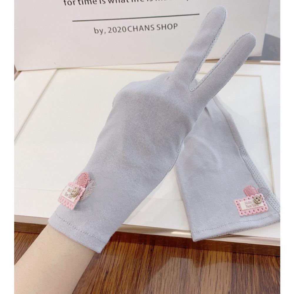 Cotton Breathable Cotton Gloves Thin Anti-Slip Gloves Fashion Sun Protection Gloves Driving