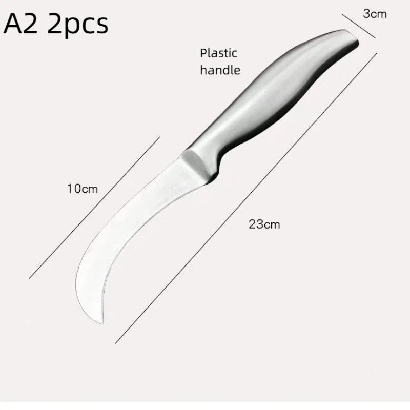 Stainless Steel Pineapple Sugar Cane Peeler 1/2Pcs Durable Kitchen Paring Knife for Daily Fruit Skin Removing Use