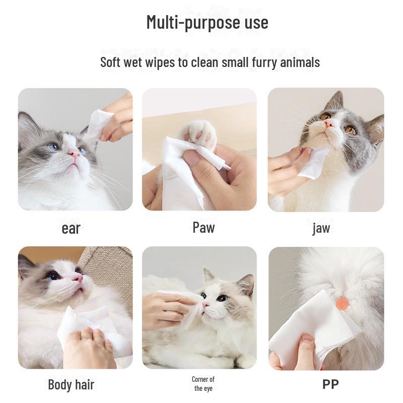 Влажные салфетки для собак и кошек — дезодорирующие, удаляющие пятна от слез, 30 салфеток в упаковке для домашних животных в возрасте от 37 месяцев.